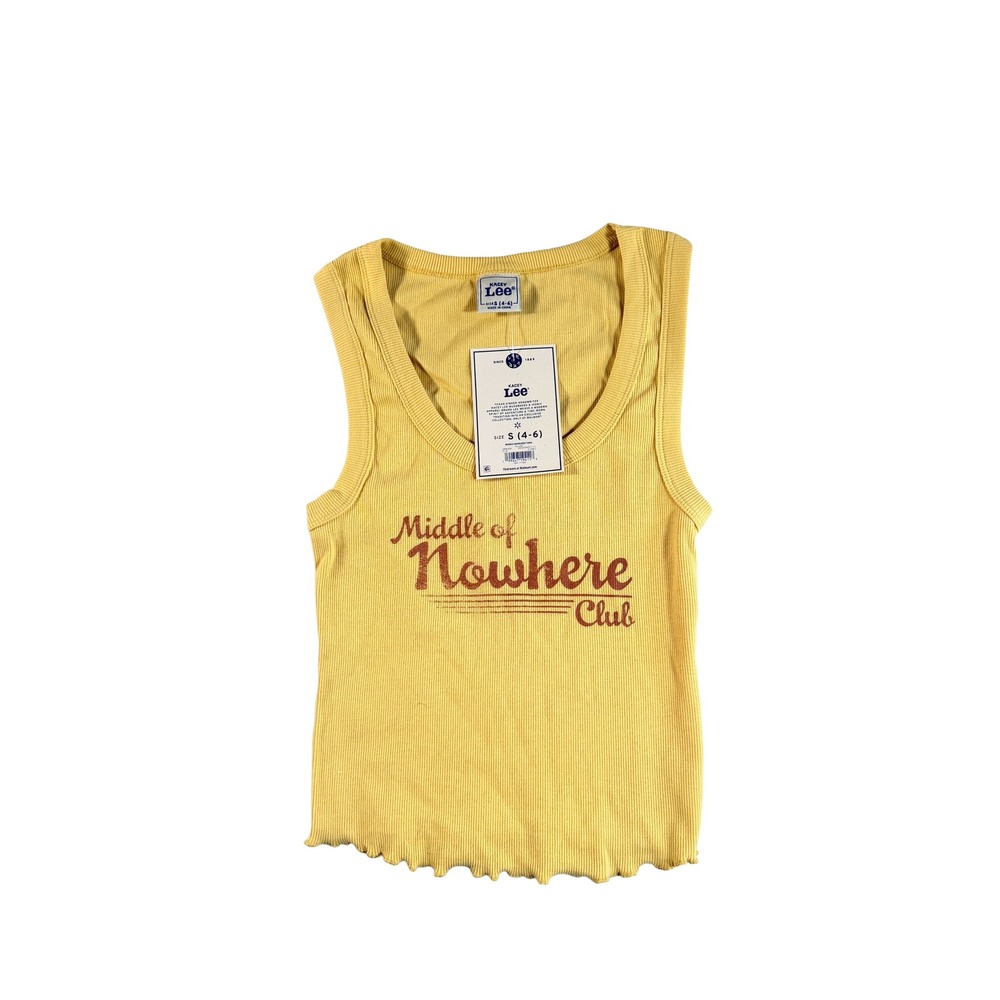 Kacey Musgraves x Lee Middle of Nowhere Tank Top Womens Size S 4-6 Yellow NWT